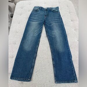 EUC BOYS OSH KOSH STRAIGHT LEG BLUE JEANS SIZE 14